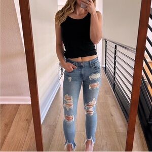 Distressed Skinny Jeans